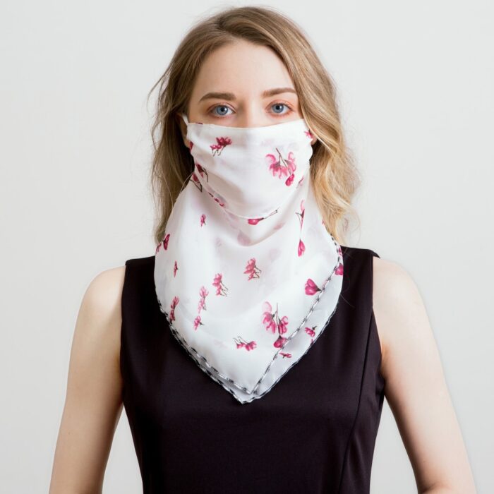 2020 Newest Chiffon Neck Gaiter Mask Scarf Women Sun Protection For Outdoor Riding