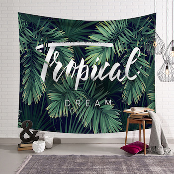 tropical custom tapestry