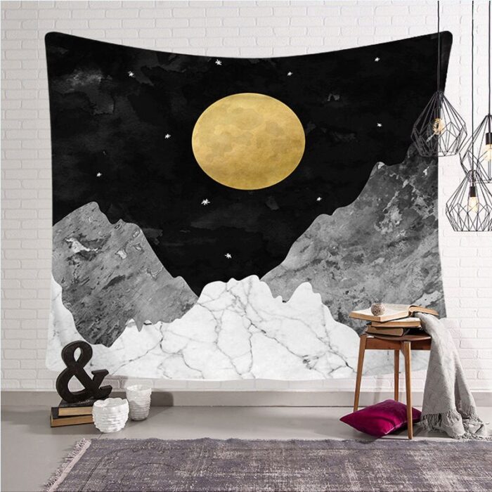 Tapestry Aesthetic Mountain Wall Hanging 3d Hippie Carpets Beauty Psychedelic Throw Blanket