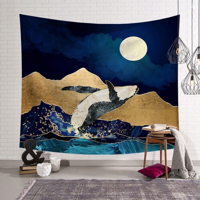 Tapestry Aesthetic Mountain Wall Hanging 3d Hippie Carpets Beauty Psychedelic Throw Blanket