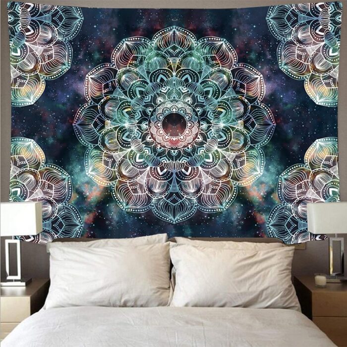 Mandela Wall psychedelic Wall hanging throw beach carpet Hippie Decor Mandala Blanket