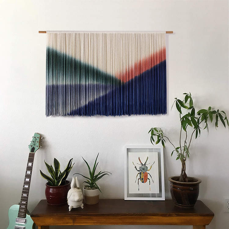 bohemian macrame custom tapestry