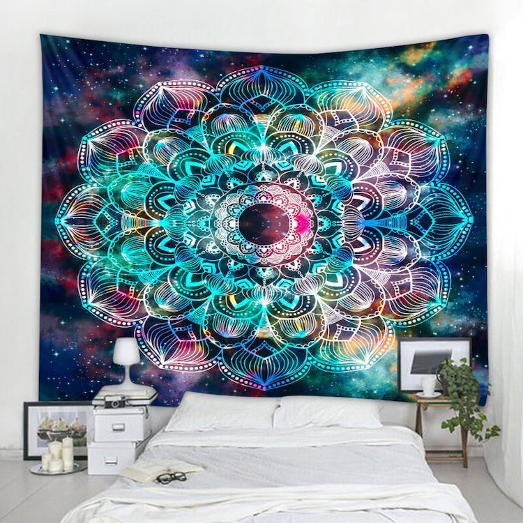 mandala tapestry trippy 