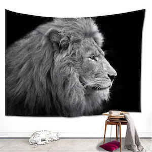 custom tapestry lion animal