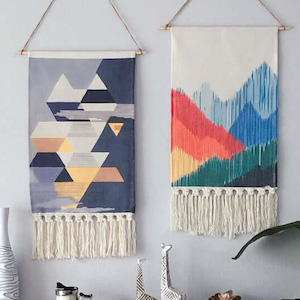 custom tapestry with tassel