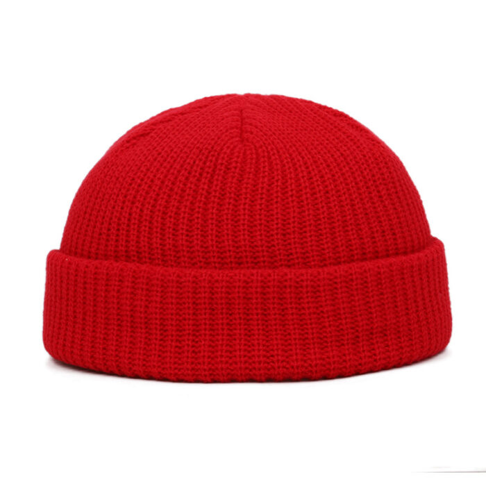 Unisex Solid Color Knitted Wool Hat Skull Cap Beanie