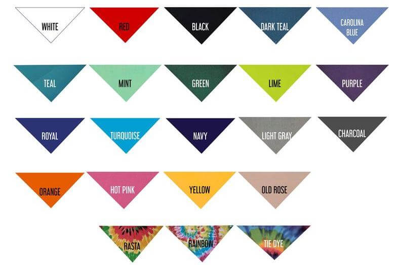 custom bandana color options