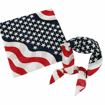 us flag printed bandanas