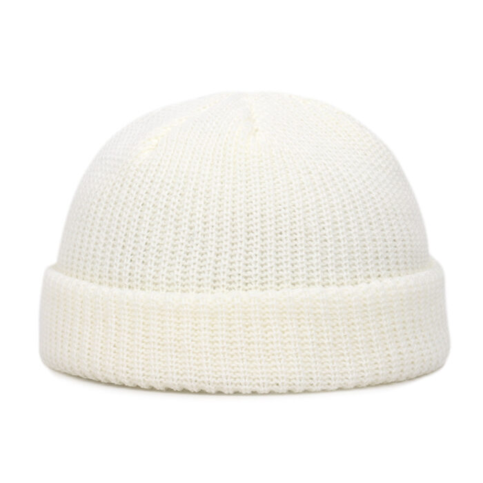 Unisex Solid Color Knitted Wool Hat Skull Cap Beanie