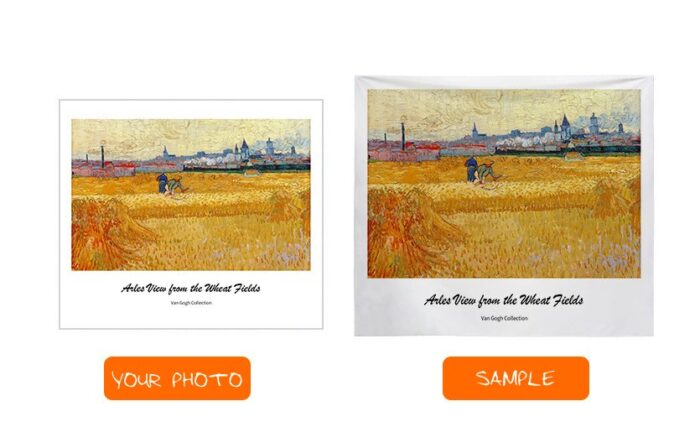 Custom Tapestry with Personalized Design Van Gogh Art Wall Backdrop Image Wall Hanging for Event DESIGN