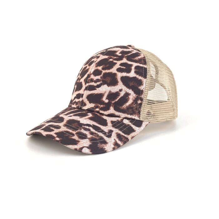 leopard tie dye cap