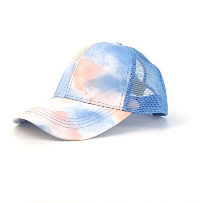 leopard tie dye cap