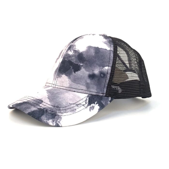 leopard tie dye cap