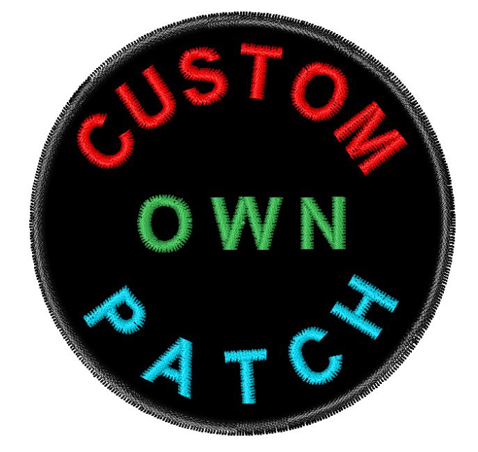 100pcs Embroidered Custom Patches Iron On Sew On VELCRO 