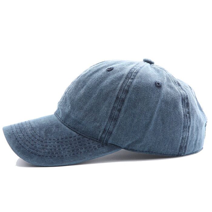 custom dad hat denim wash