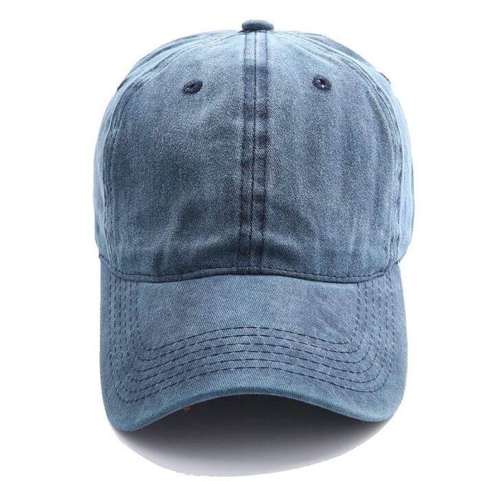 custom dad hat denim wash