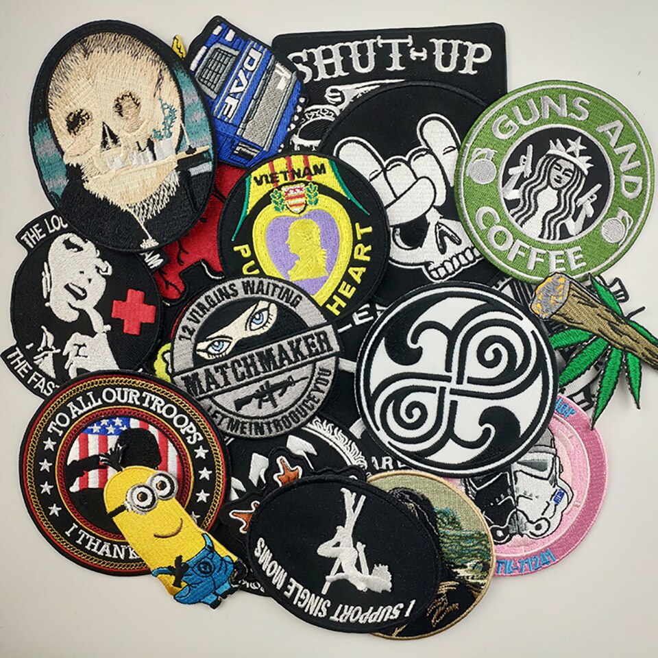Custom Patches, Embroidered - Woven - Iron On