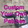 Custom Name Patches Personalized Embroidery Military Hook Biker Applique PVC Woven Iron on Patches for Clothing Adhesive Back