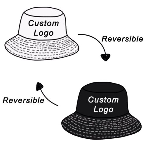 custom bucket hat reversible