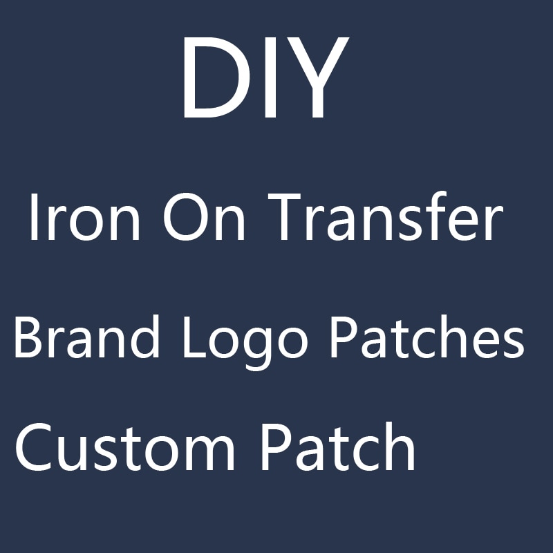 Custom Iron-on Transfers Brand Logo PVC Patch Heat Transfer Clothes  Stickers Patches For Clothing Ironing Thermal Sticker