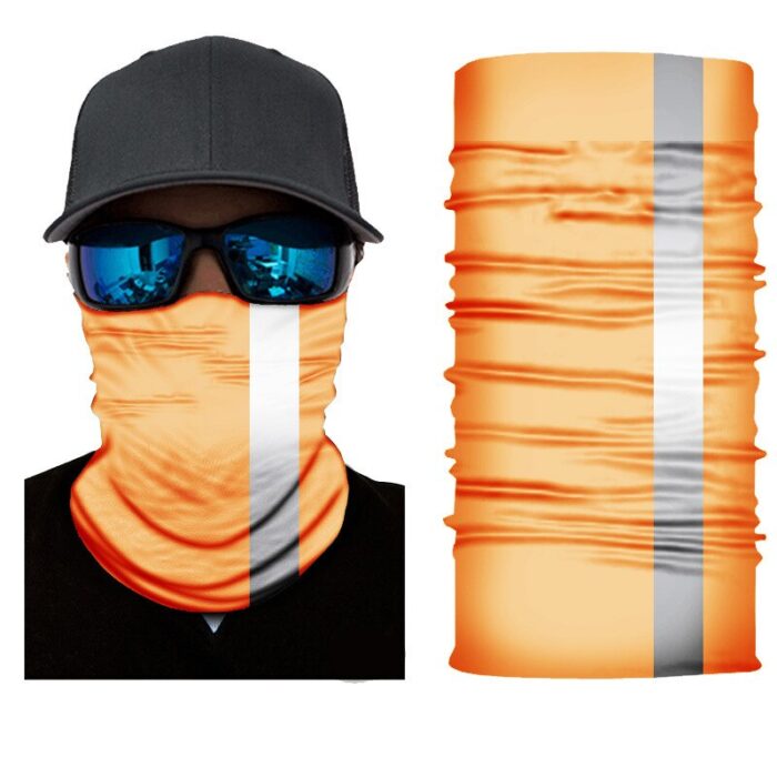 reflective print custom neck gaiter