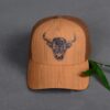 Cork Wood Linen Texture Baseball Caps with Printing Cow Trucker Hat Men Sport Caps - Imagen 2