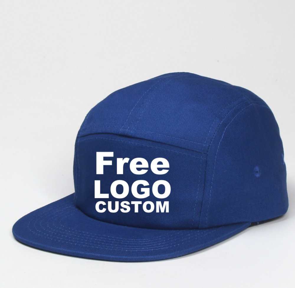 Wholesale Oem 5 Panel Vintage Baseball Cap Custom Embroidery Logo