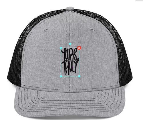 custom richardson hat mock up