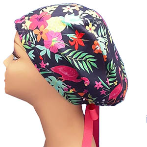 pixie custom print scrub cap