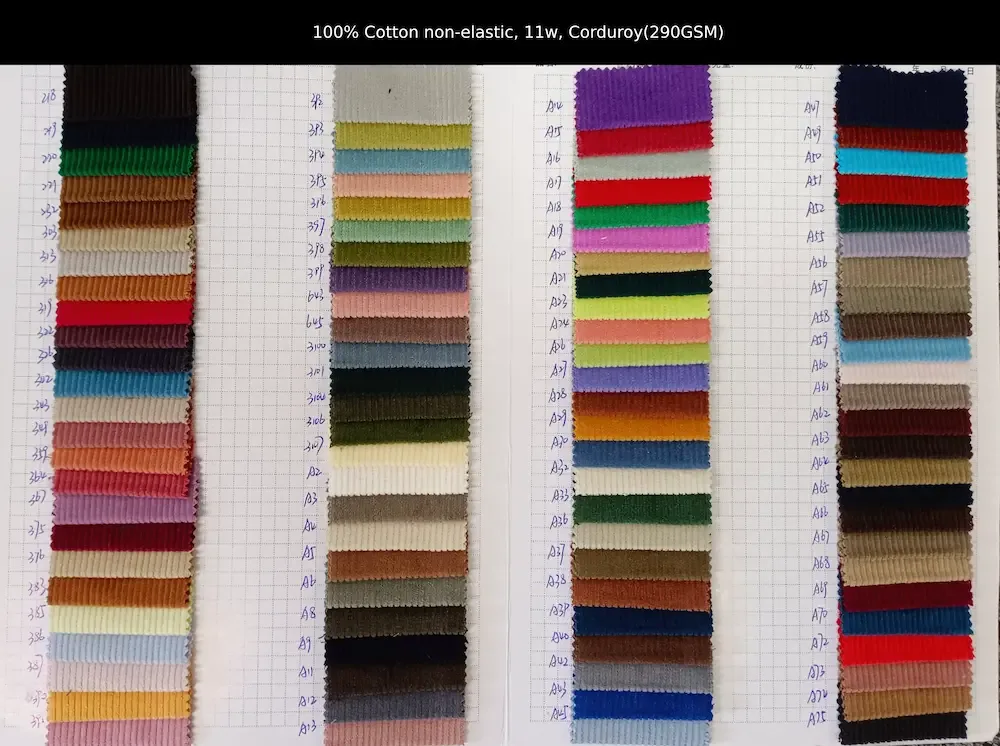% Cotton non elastic, w, Corduroy(GSM) copy ()