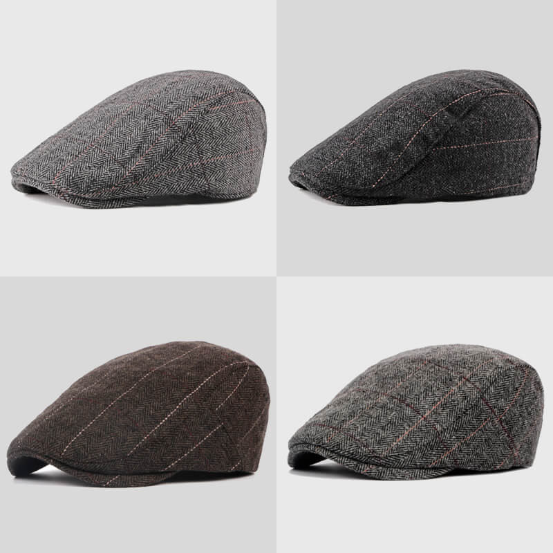 Flat cap wool custom made, wholesale from direct manufacturer - CNCAPS