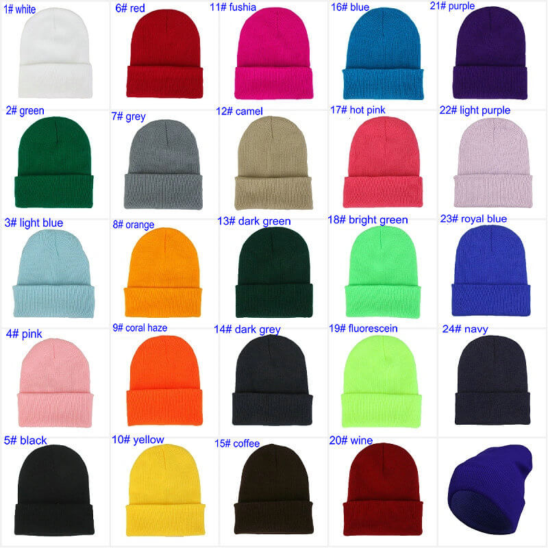 beanies custom embroidered adults
