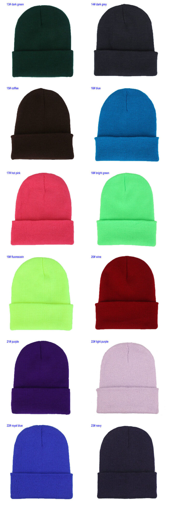 beanies custom embroidered adults