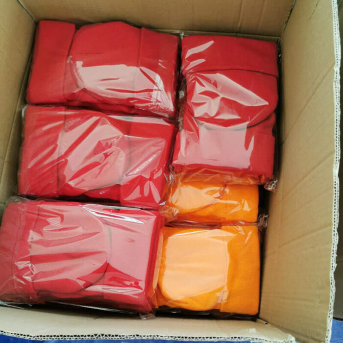 beanies custom embroidered packing examples