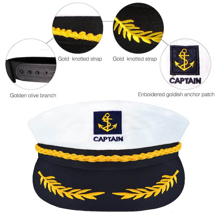 Wholesale Custom Captain Hats Yacht Boat Sailor Bride Nautical Caps