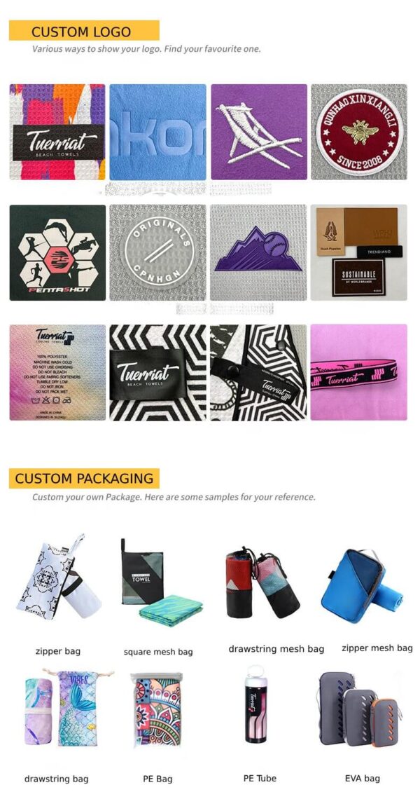 CUSTOM LOGO AND PACKAGING BEACH TOWELS jpg