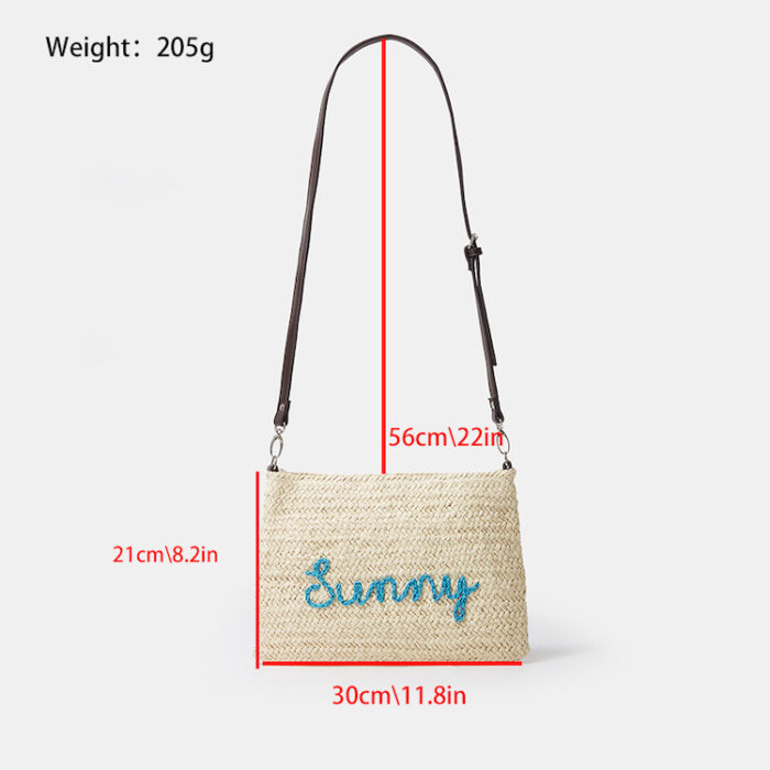 Custom Clutch Bag Wholesale Purse Straw Bag Personalized Embroidery