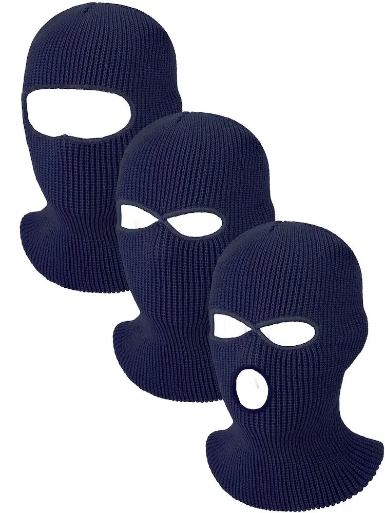 holes balaclava knitted custom logo full face ski distressed free pattern wholesale