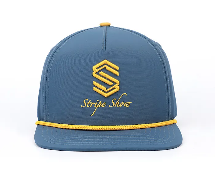 rope hat custom embroidery logo