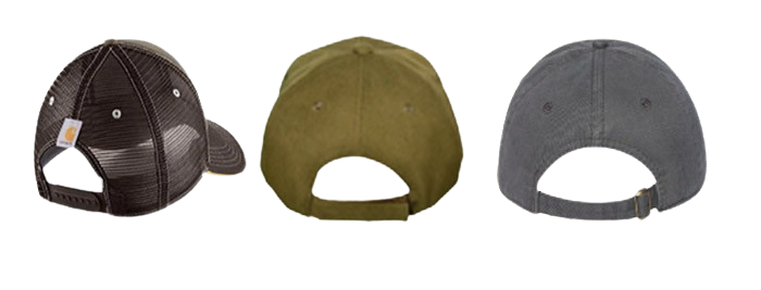 custom ball cap closure types