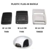 plastic plug in buckle for camper hats