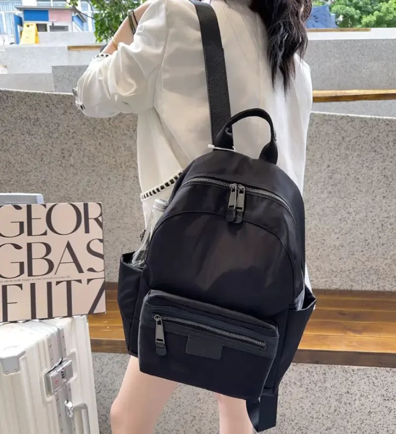 custom minimalist laptop backpack leather