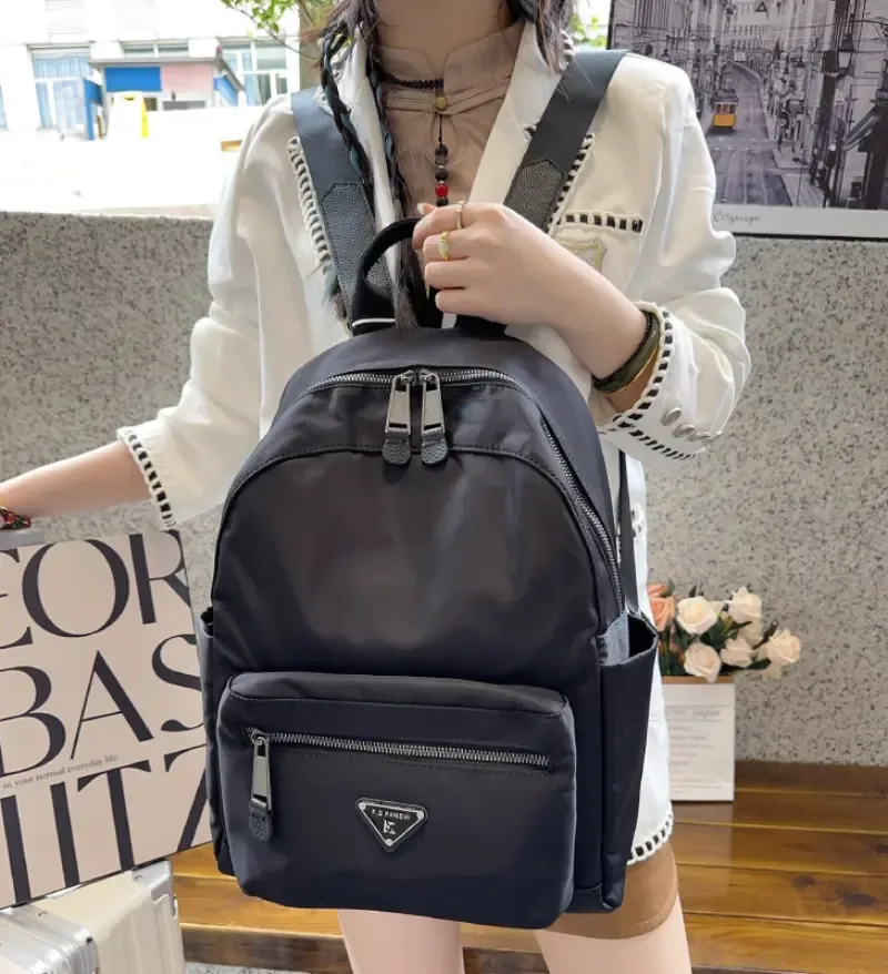 custom minimalist laptop backpack logo patch