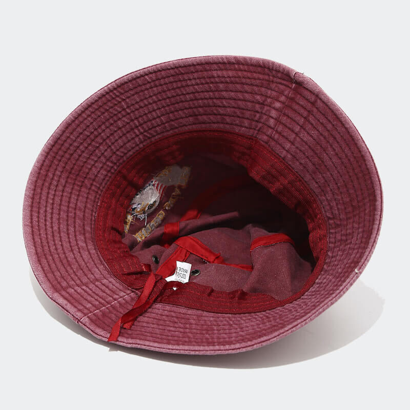 Chapeau seau personnalisable pour anniversaire de l'indépendance des États-Unis, vente en gros, chapeau en Denim d'aigle brodé pour marchandises patriotiques th US Independence Anniversary Customizable Wholesale Bucket Hat Embroidered Eagle Denim Hat for Patriotic Merchandise