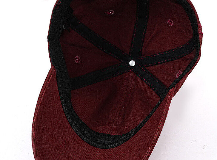 Custom Washed Distressed Cap with D Raised Puff Foam Reversed Embroidery(Wholesale) details