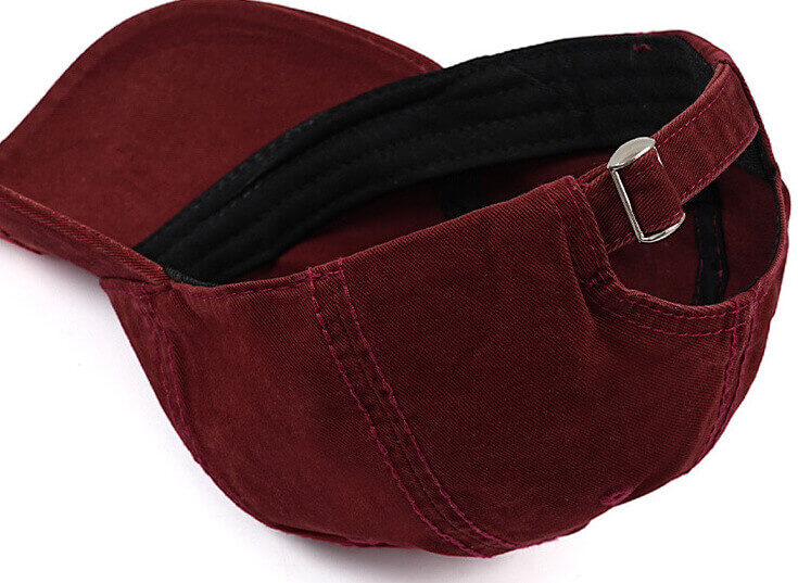 Custom Washed Distressed Cap with D Raised Puff Foam Reversed Embroidery(Wholesale) details