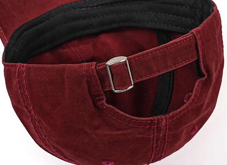 Custom Washed Distressed Cap with D Raised Puff Foam Reversed Embroidery(Wholesale) details