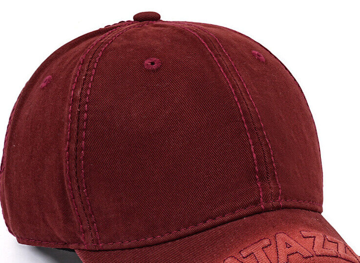 Custom Washed Distressed Cap with D Raised Puff Foam Reversed Embroidery(Wholesale) details