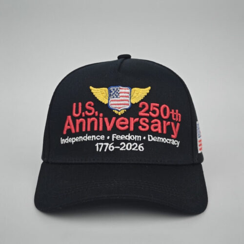 US 250th Anniversary Custom Baseball Cap 1776–2026 Embroidered Patriotic  Hat Wholesale Adjustable Cotton Cap for Importers