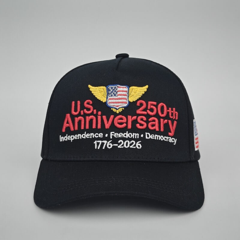 US th Anniversary Custom Baseball Cap – Embroidered Patriotic Hat Wholesale Adjustable Cotton Cap for Importers